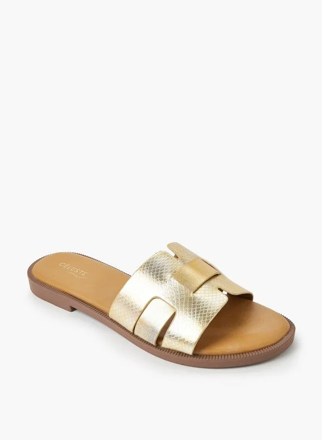 سيليست Women Textured Flat Sandals